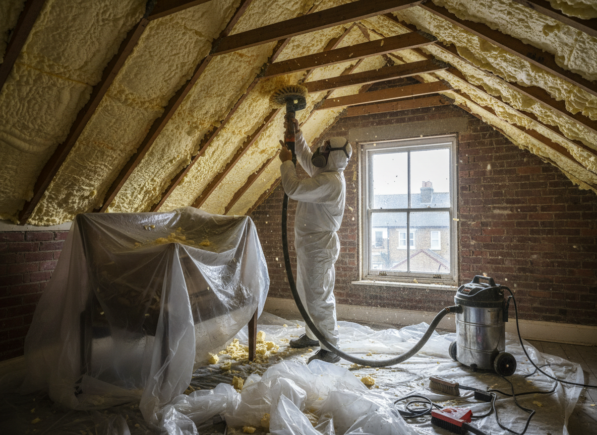 Same Day Spray Foam Removal in Croydon, Greater London